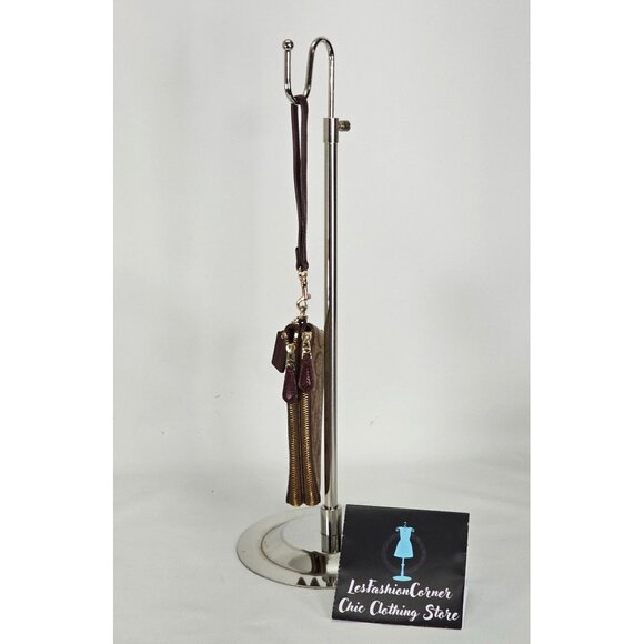 Coach Signature Women's Brown Leather Double Zip Wristlet Wallet 144 - Picture 9 of 12